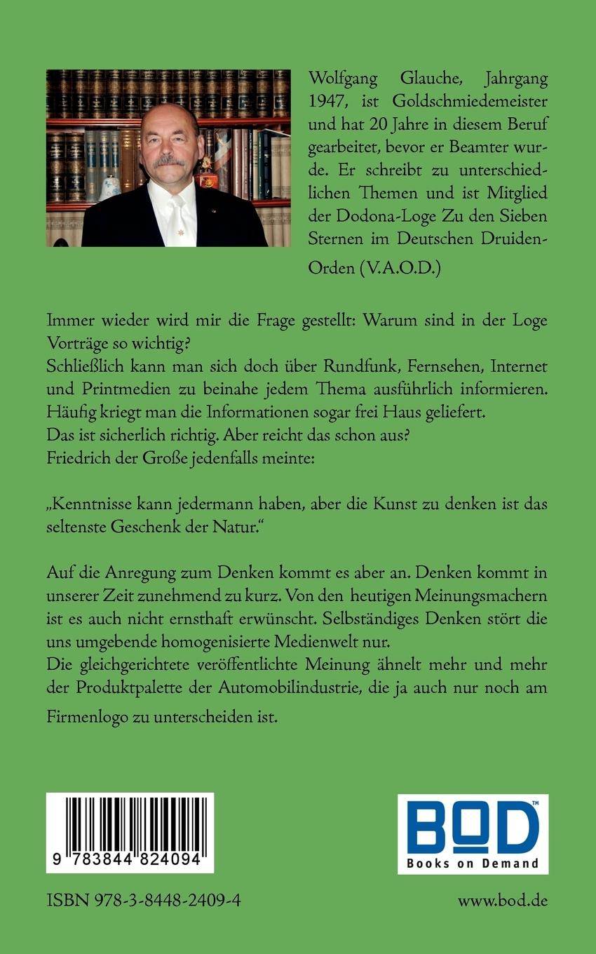 Rückseitencover Vorträge für die Loge - Band 2