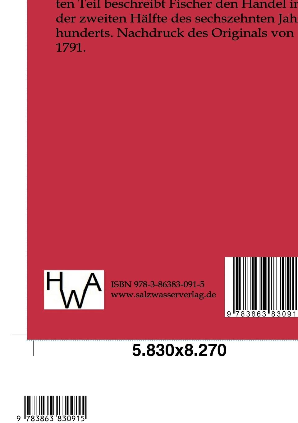 Rückseitencover Geschichte des teutschen Handels