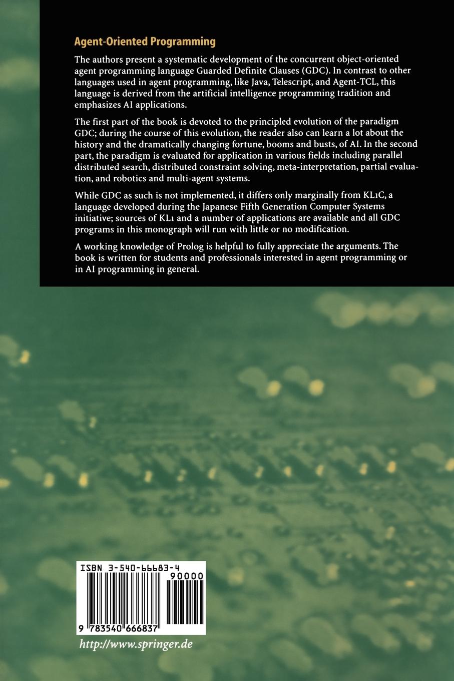 Rückseitencover Agent-Oriented Programming