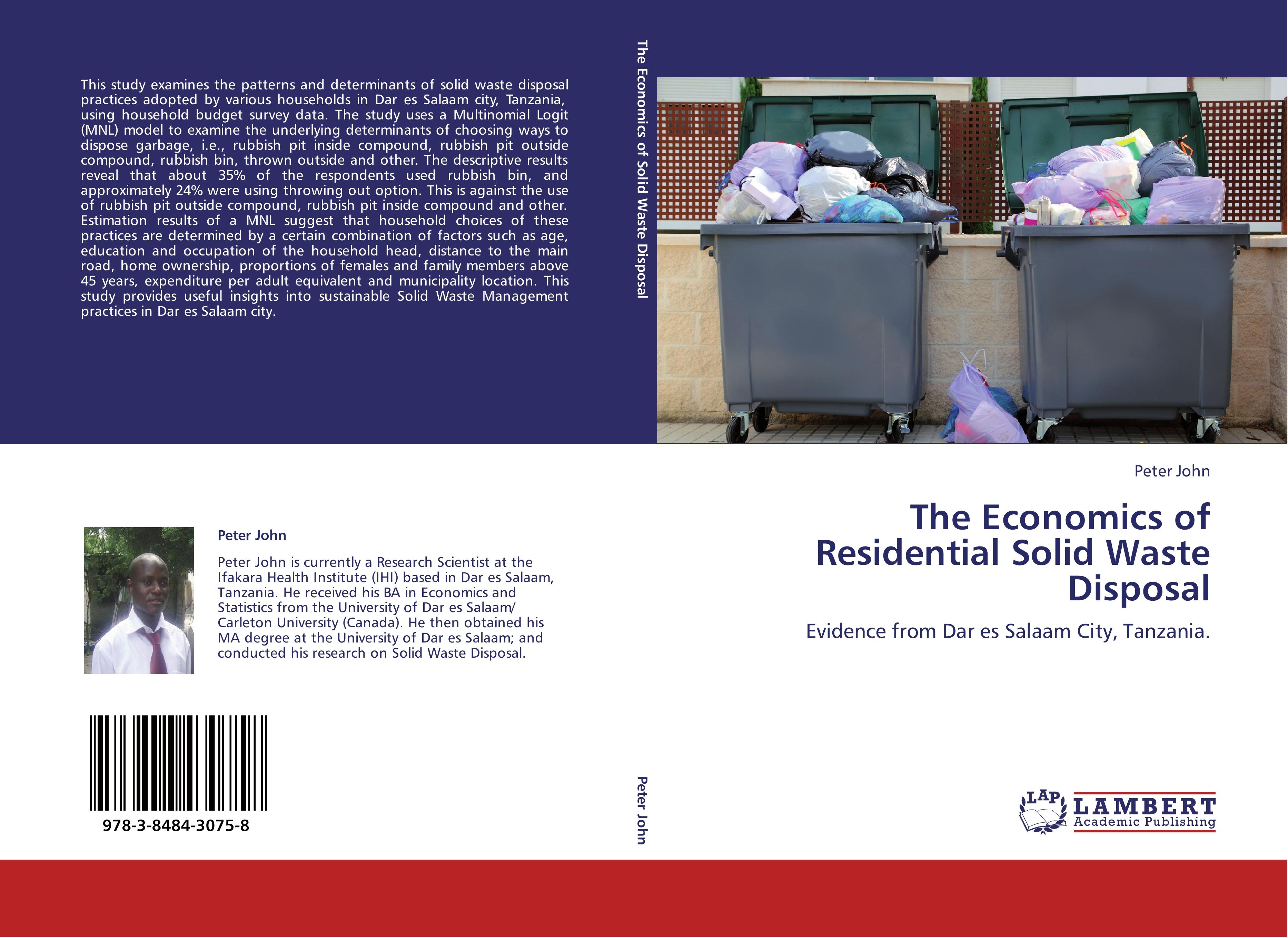 Vorderes Coverbild The Economics of Residential Solid Waste Disposal