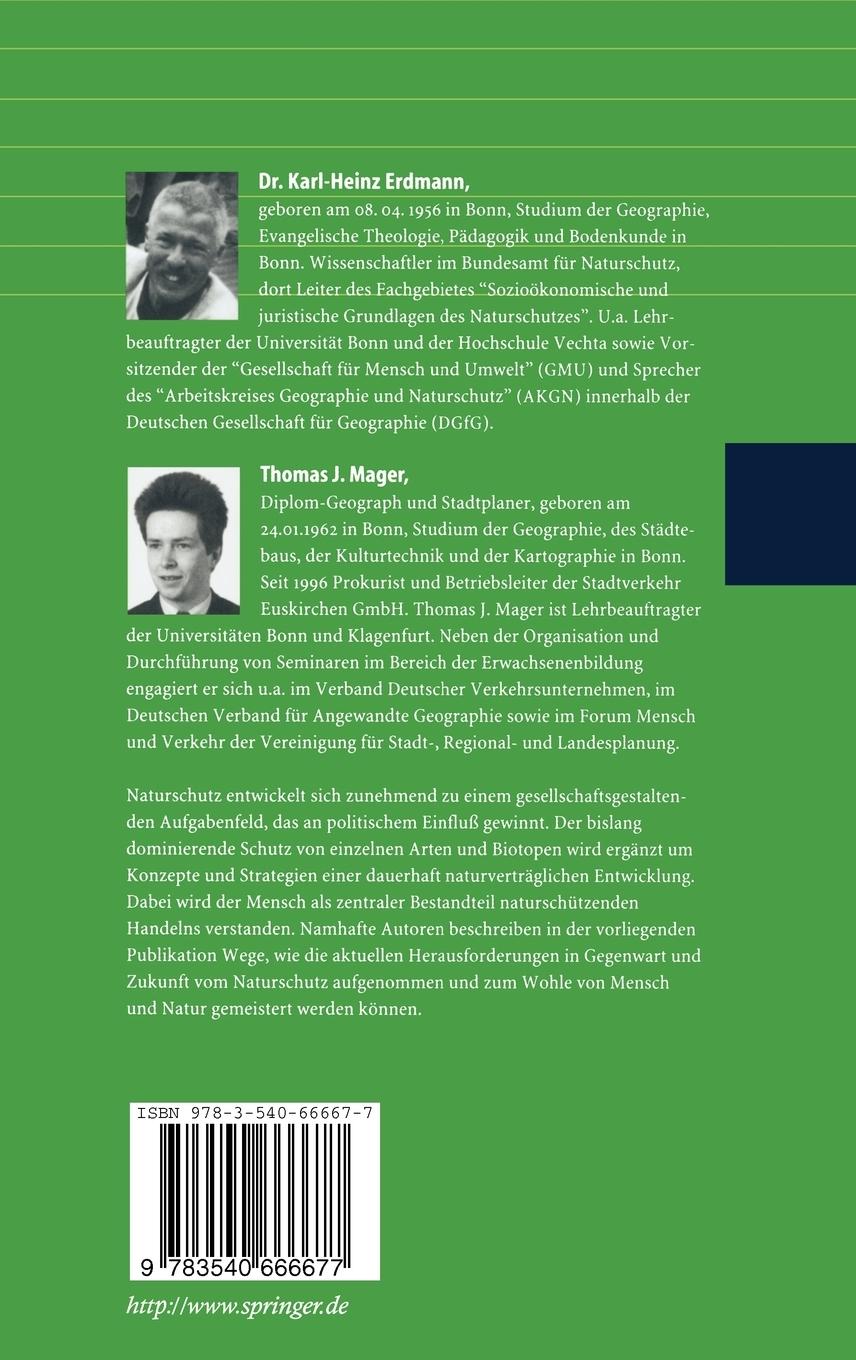 Rückseitencover Innovative Ansätze zum Schutz der Natur