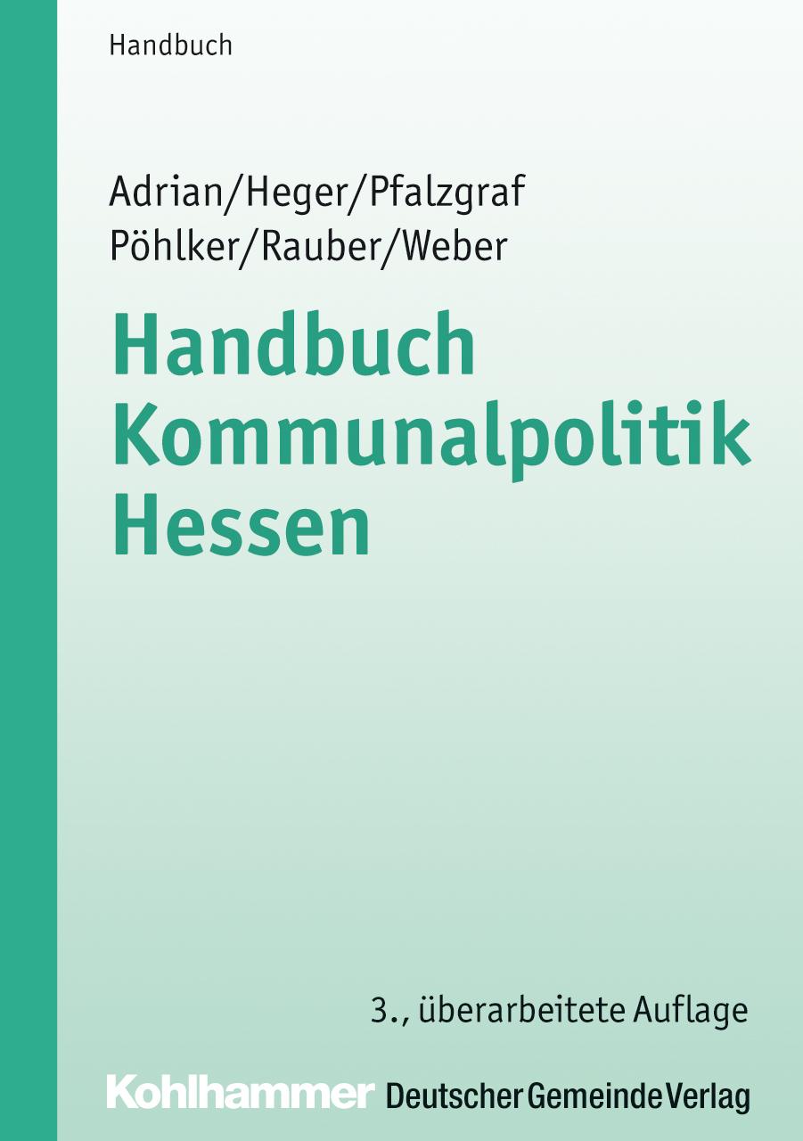 Vorderes Coverbild Handbuch Kommunalpolitik Hessen