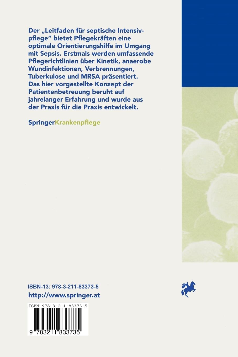 Rückseitencover Leitfaden für septische Intensivpflege