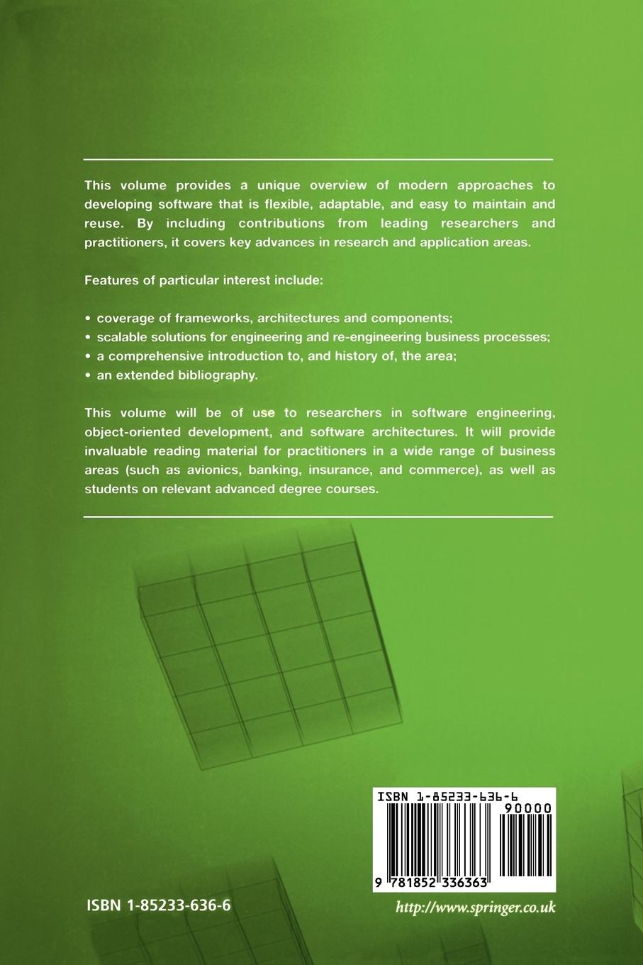 Rückseitencover Software Architectures