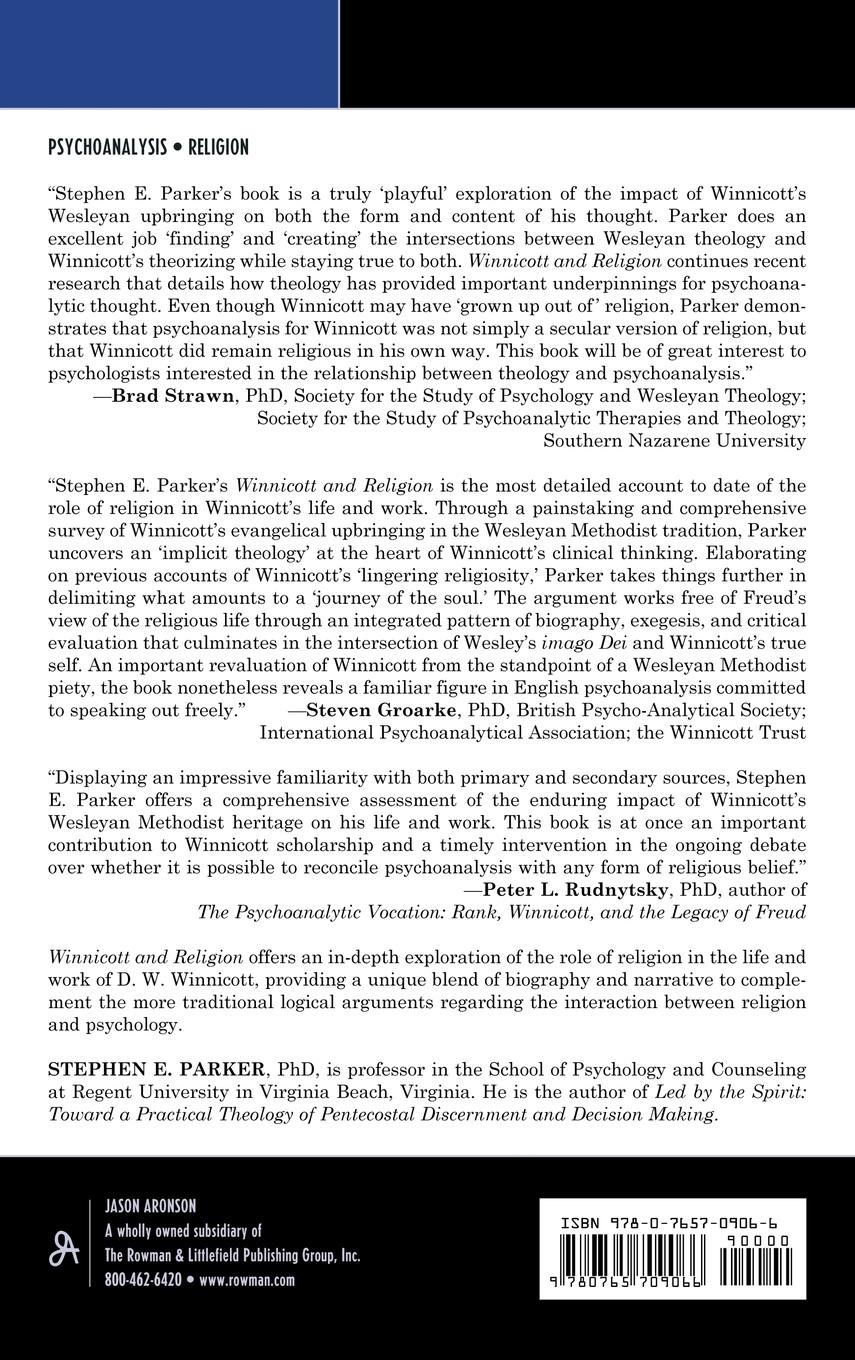 Rückseitencover Winnicott and Religion