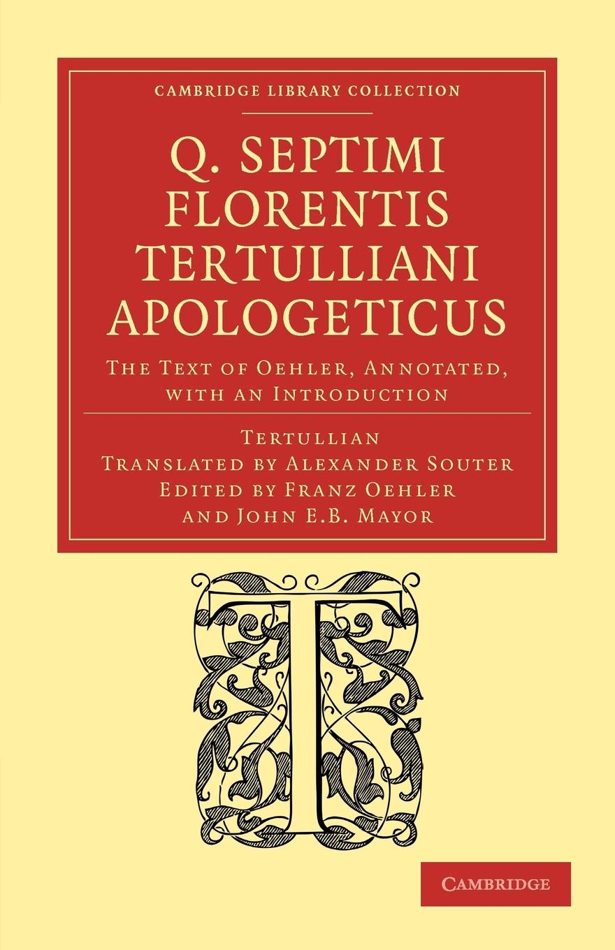 Vorderes Coverbild Q. Septimi Florentis Tertulliani Apologeticus