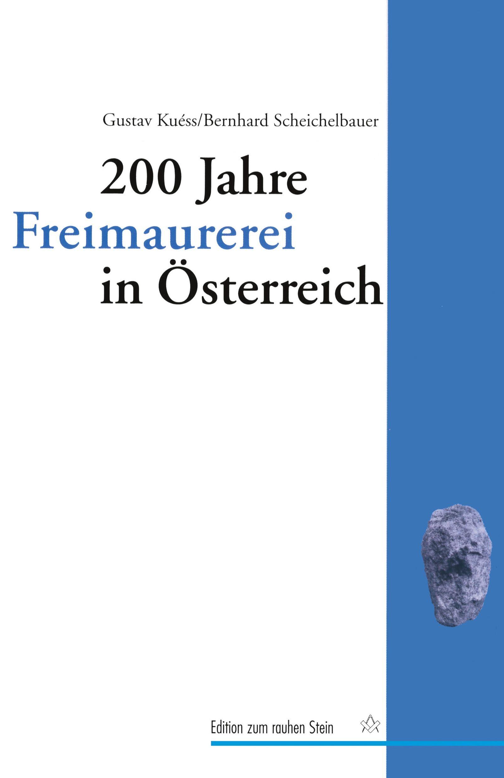 Vorderes Coverbild 200 Jahre Freimaurerei in Österreich