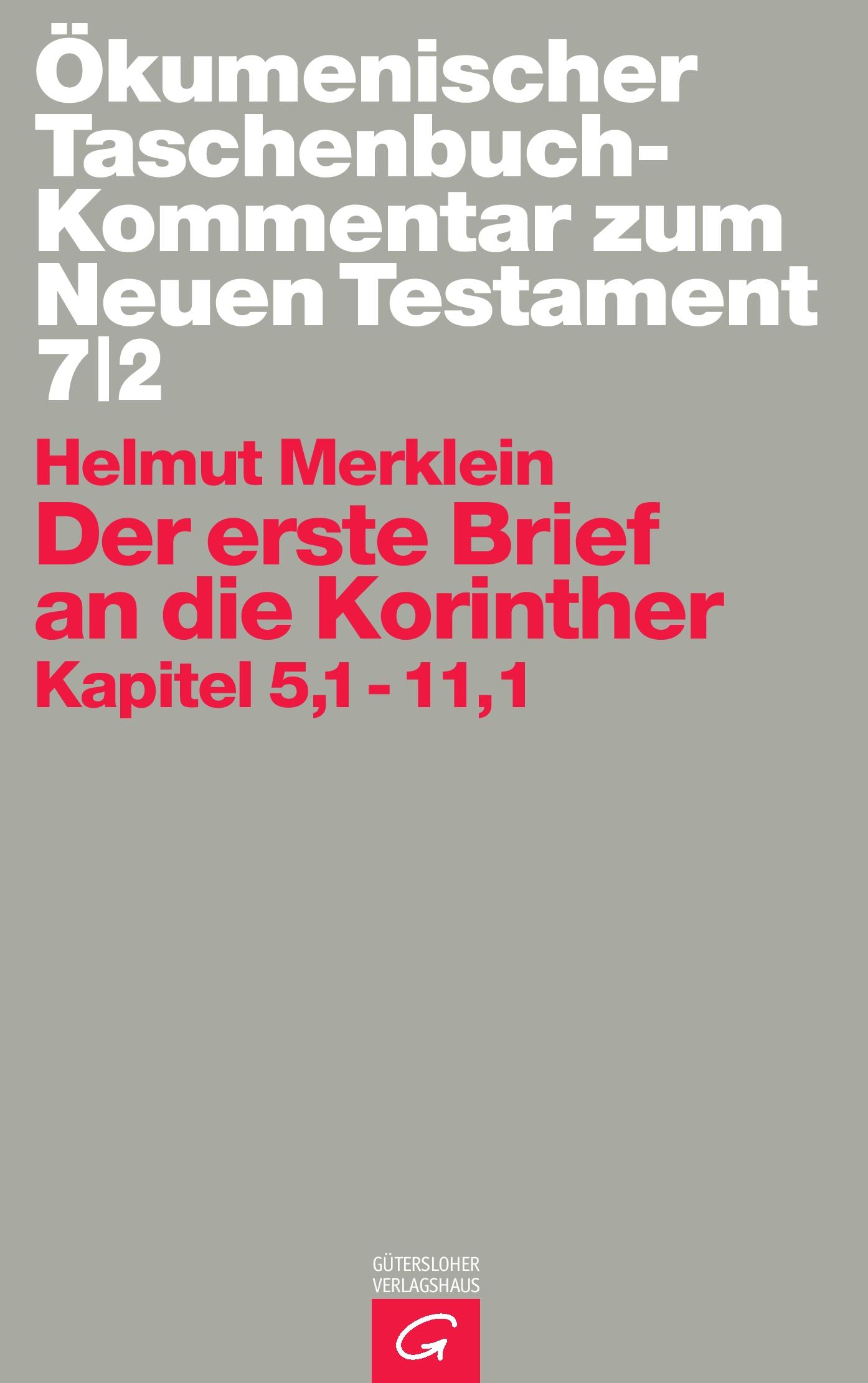 Vorderes Coverbild Der erste Brief an die Korinther