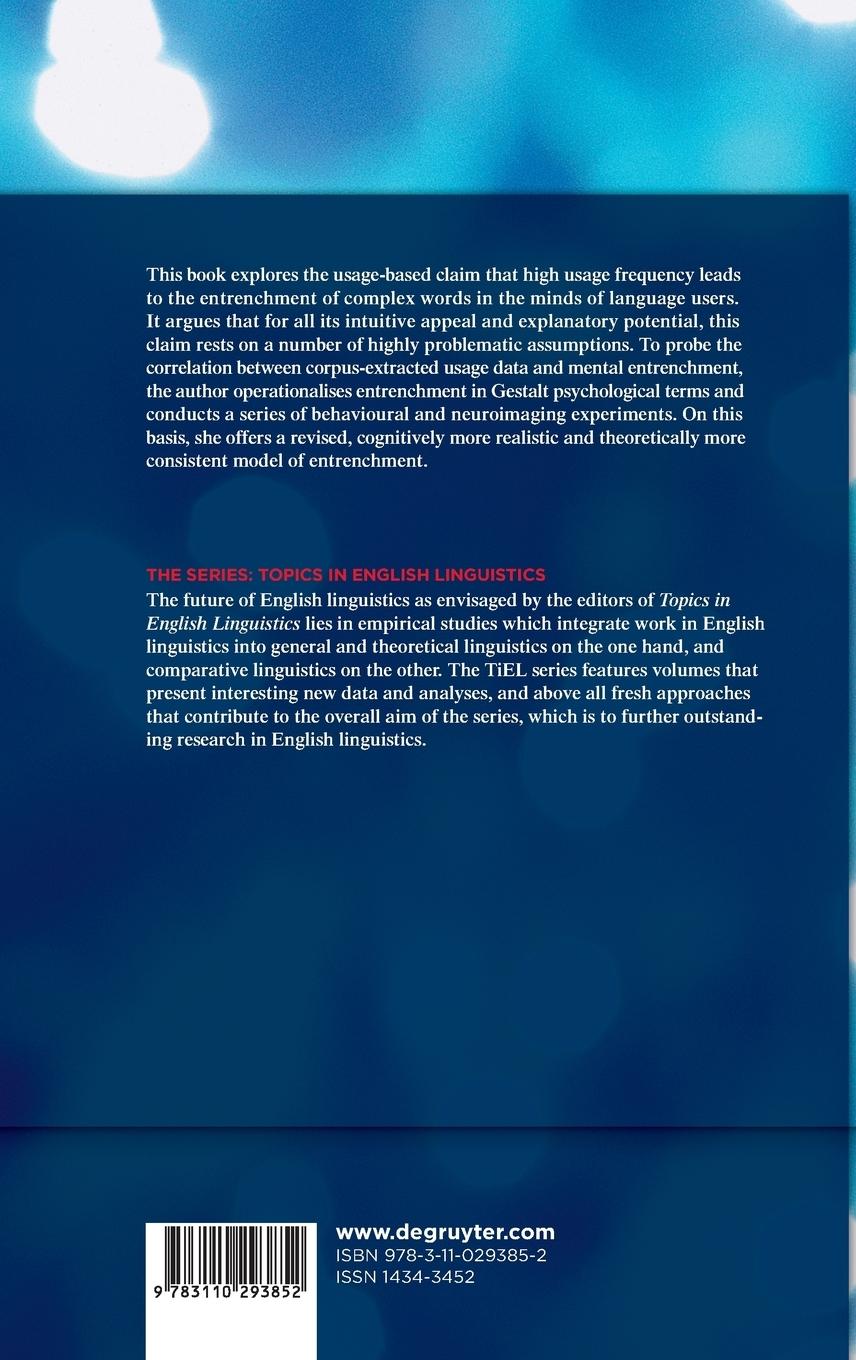 Rückseitencover Entrenchment in Usage-Based Theories