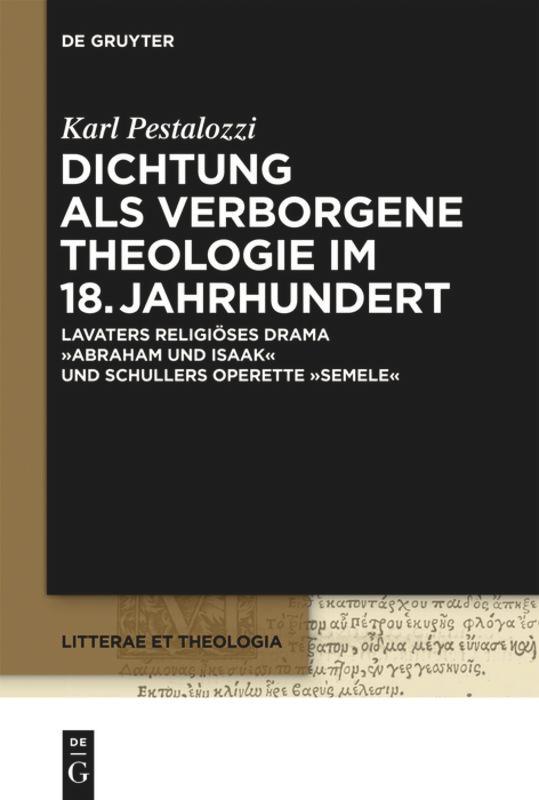Vorderes Coverbild Dichtung als verborgene Theologie im 18. Jahrhundert
