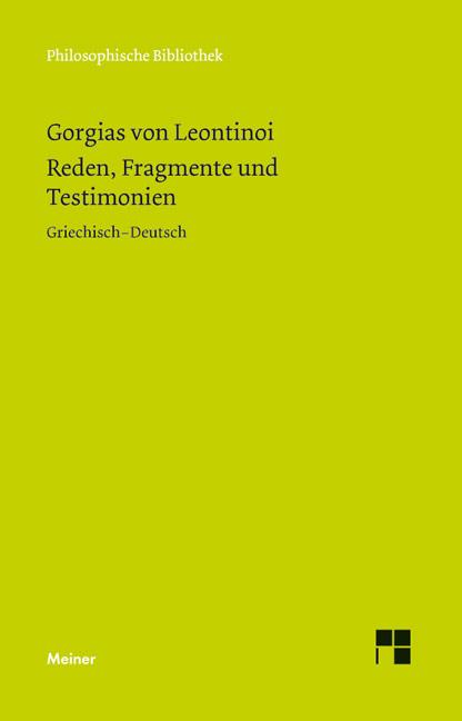 Vorderes Coverbild Reden, Fragmente und Testimonien
