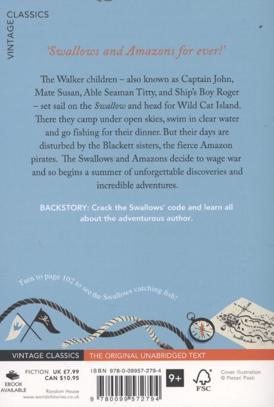 Rückseitencover Swallows and Amazons