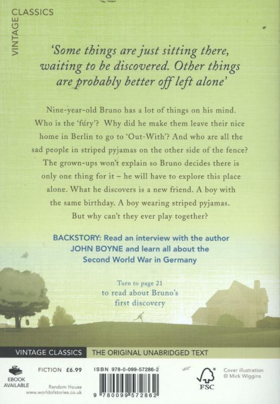 Rückseitencover The Boy in the Striped Pyjamas