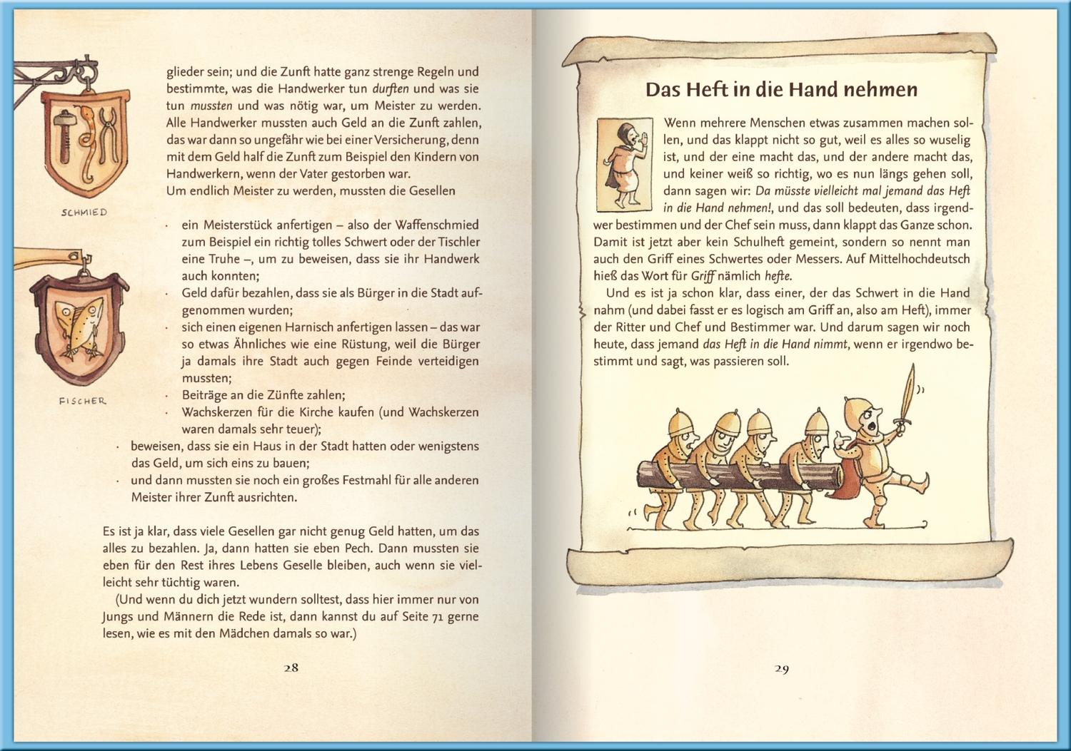 Beispielinhalt (Bild) Der kleine Ritter Trenk und fast das ganze Leben im Mittelalter