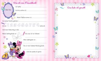 Beispielinhalt (Bild) Disney Minnie Schleifen-Boutique Kindergartenfreundebuch