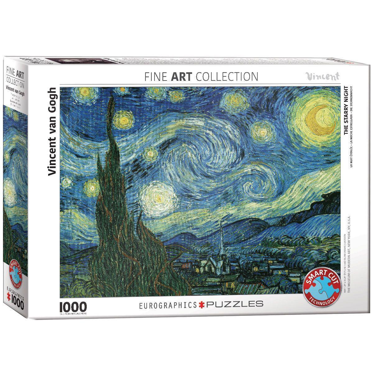 Vorderes Coverbild Sternennacht von Vincent van Gogh 1000 Teile