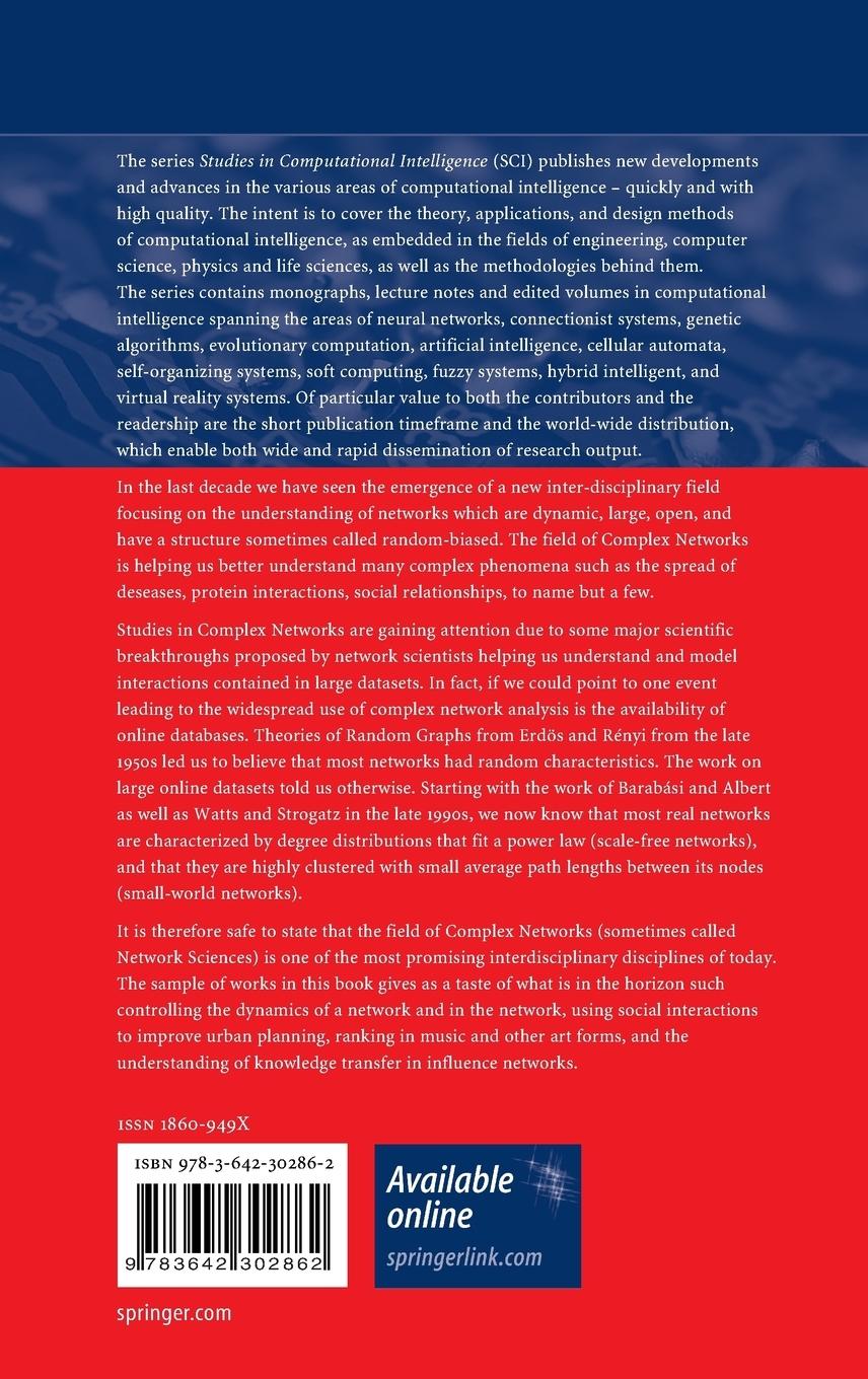 Rückseitencover Complex Networks