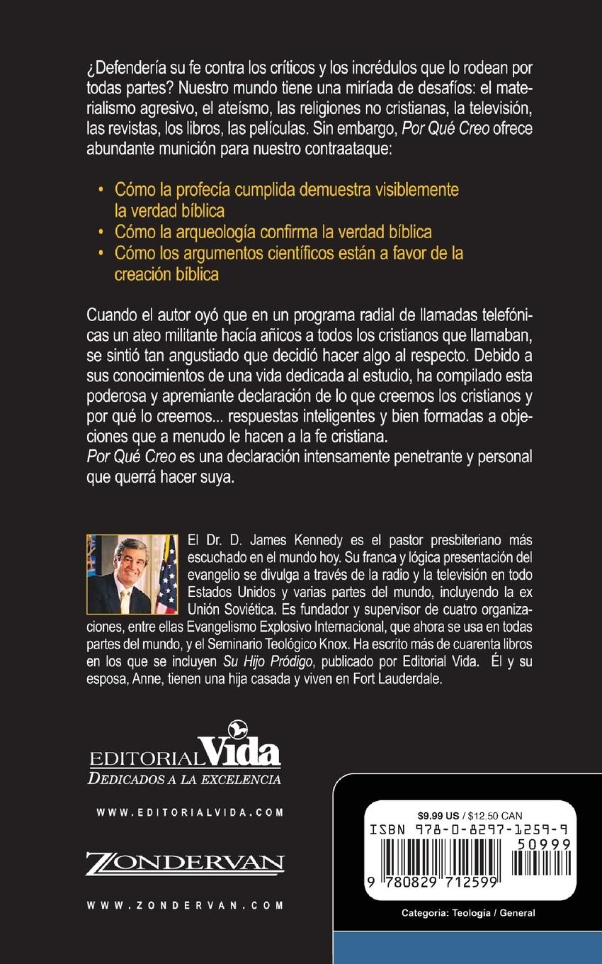 Rückseitencover Por Que Creo