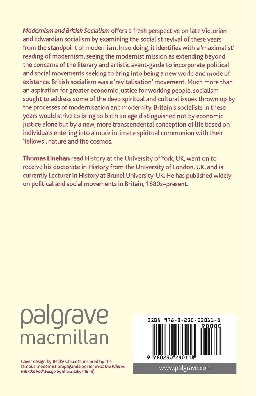 Rückseitencover Modernism and British Socialism