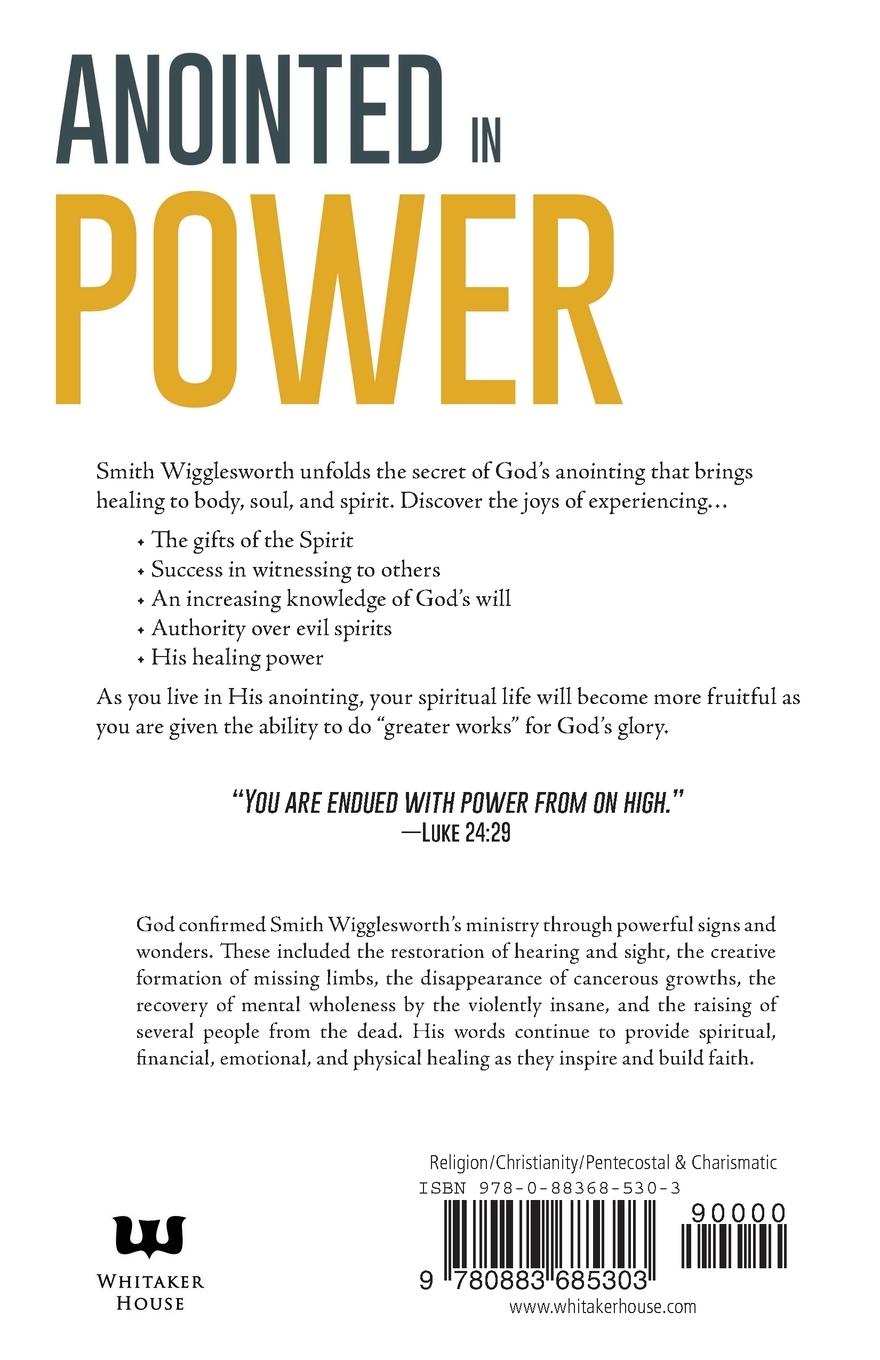 Rückseitencover Wigglesworth on the Anointing