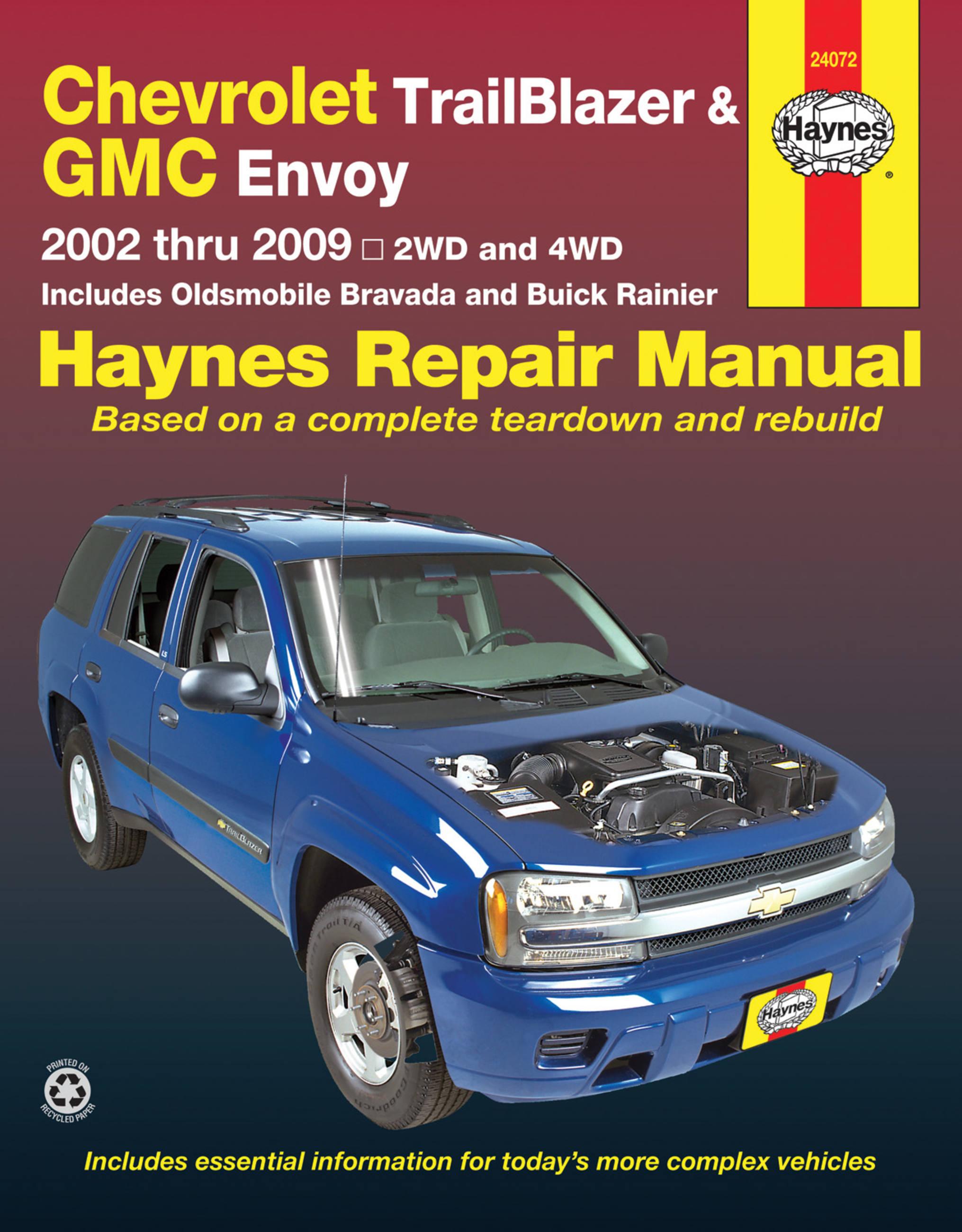 Vorderes Coverbild Chevrolet TrailBlazer, TrailBlazer EXT, GMC Envoy, GMC Envoy XL, Oldsmobile Bravada & Buick Rainier with 4.2L, 5.3L V8 or 6.0L V8 engines (2002 -2009) Haynes Repair Manual (USA)