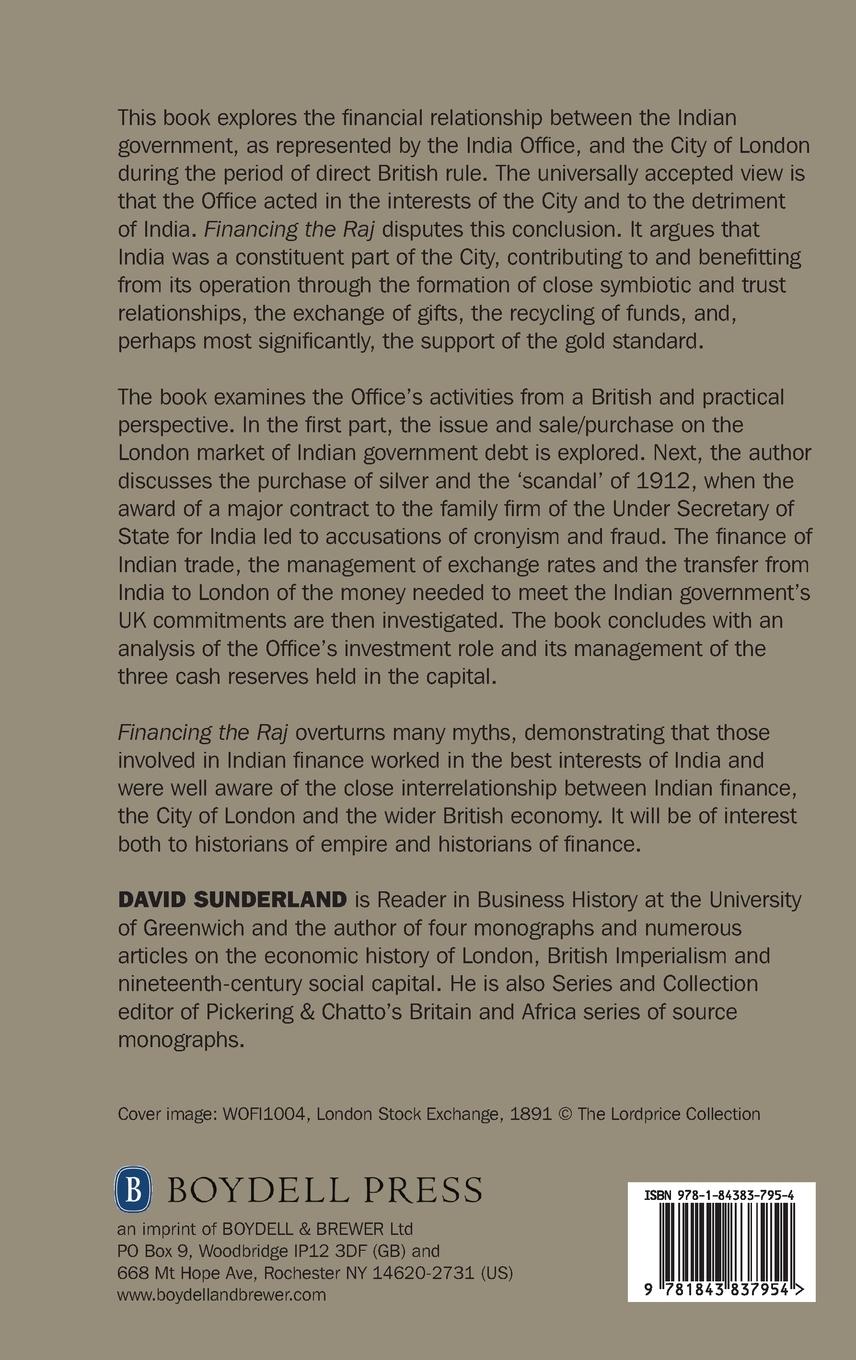 Rückseitencover Financing the Raj