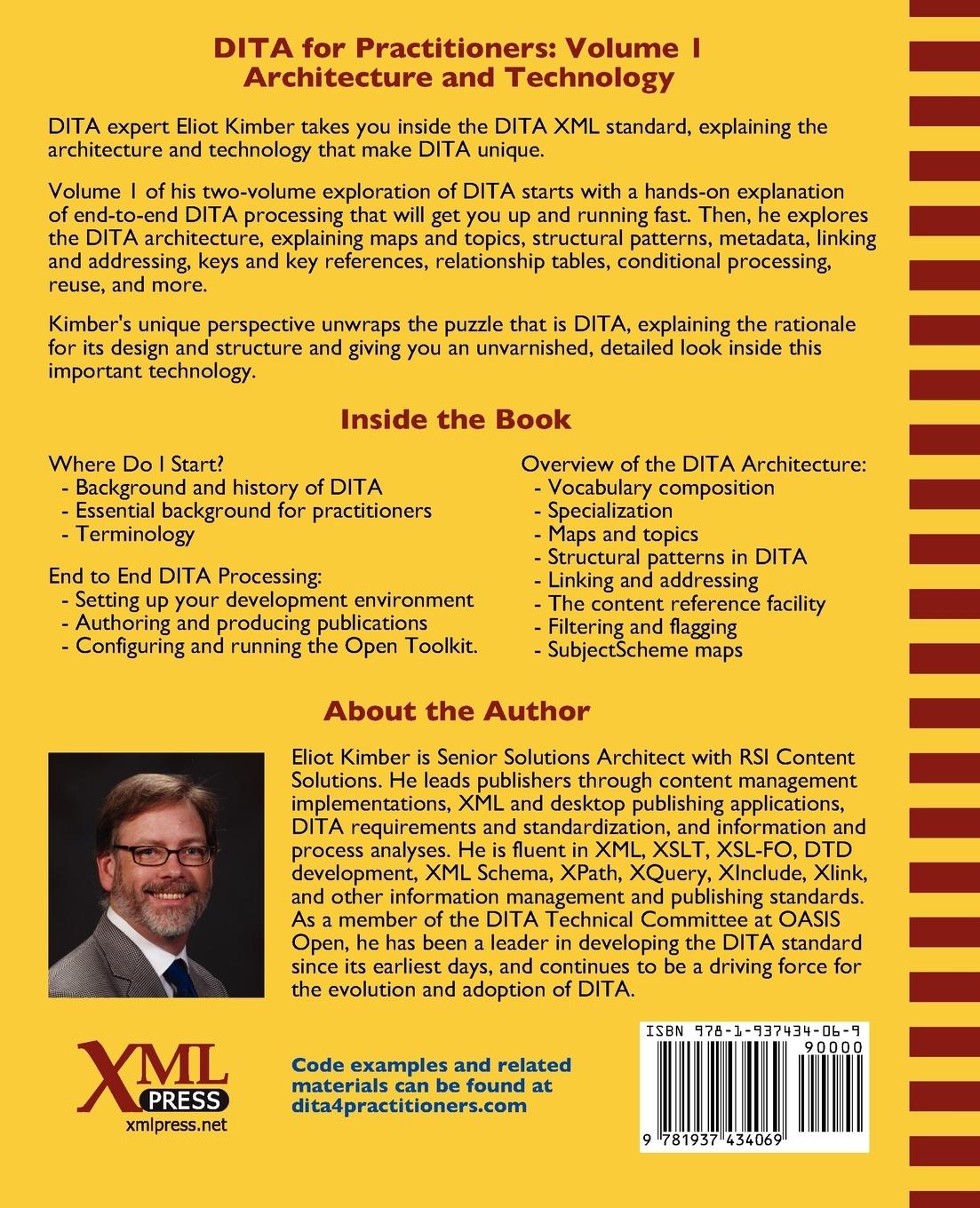 Rückseitencover DITA for Practitioners Volume 1