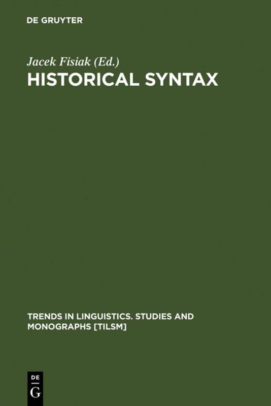 Vorderes Coverbild Historical Syntax
