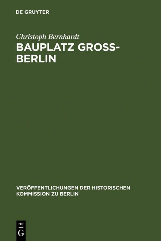 Vorderes Coverbild Bauplatz Groß-Berlin