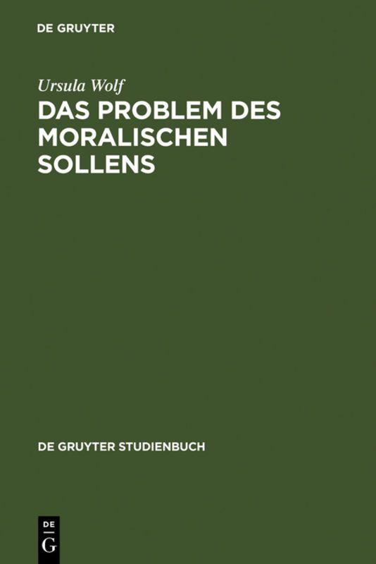 Vorderes Coverbild Das Problem des moralischen Sollens