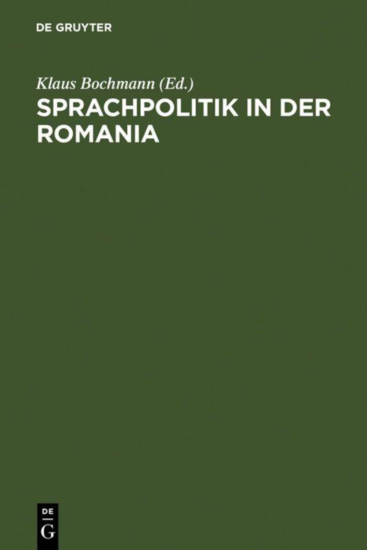 Vorderes Coverbild Sprachpolitik in der Romania