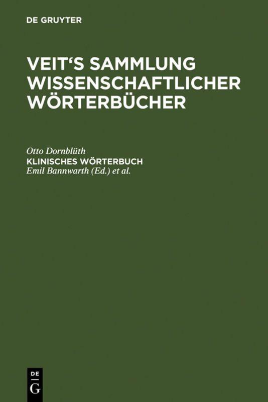Vorderes Coverbild Klinisches Wörterbuch
