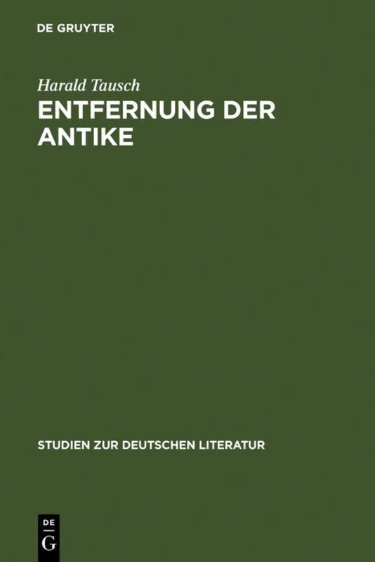 Vorderes Coverbild Entfernung der Antike