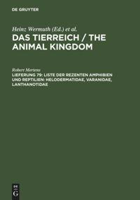 Vorderes Coverbild Liste der rezenten Amphibien und Reptilien: Helodermatidae, Varanidae, Lanthanotidae