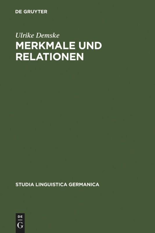 Vorderes Coverbild Merkmale und Relationen