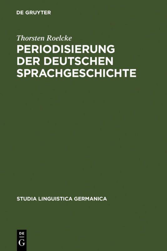 Vorderes Coverbild Periodisierung der deutschen Sprachgeschichte