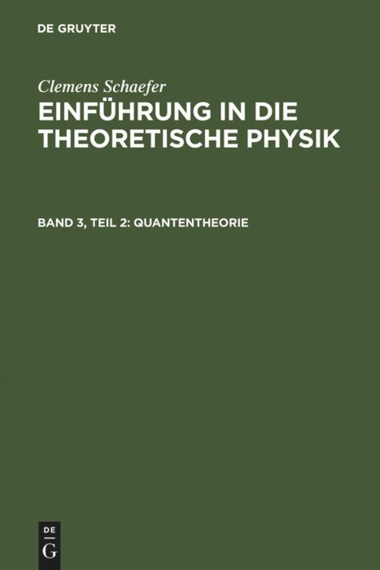 Vorderes Coverbild Quantentheorie