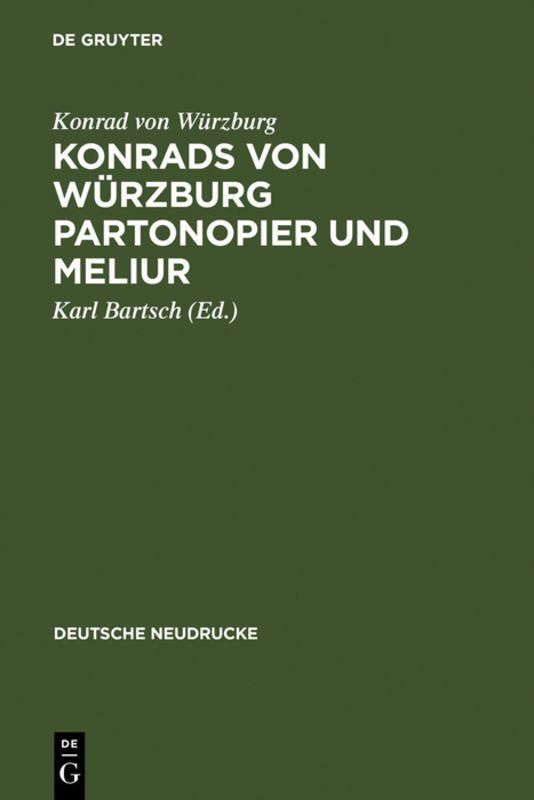 Vorderes Coverbild Konrads von Würzburg Partonopier und Meliur