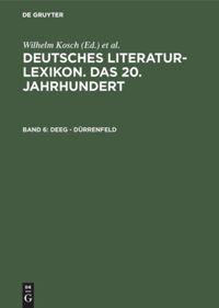 Vorderes Coverbild Deeg - Dürrenfeld