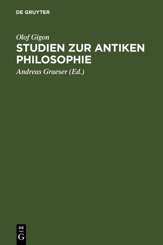 Vorderes Coverbild Studien zur antiken Philosophie