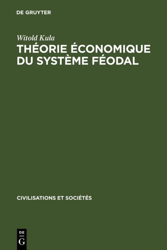 Vorderes Coverbild Théorie économique du système féodal
