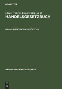 Vorderes Coverbild Bankvertragsrecht. Teil 1
