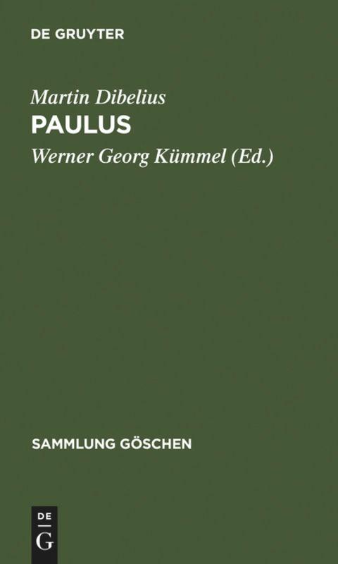 Vorderes Coverbild Paulus