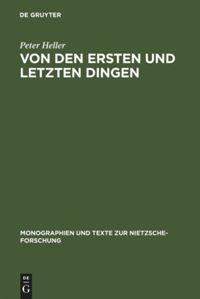 Vorderes Coverbild Von den ersten und letzten Dingen