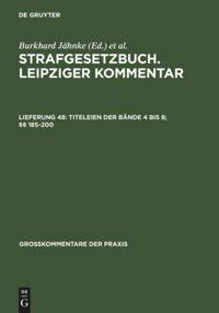 Vorderes Coverbild Titeleien der Bände 4 bis 8; §§ 185-200