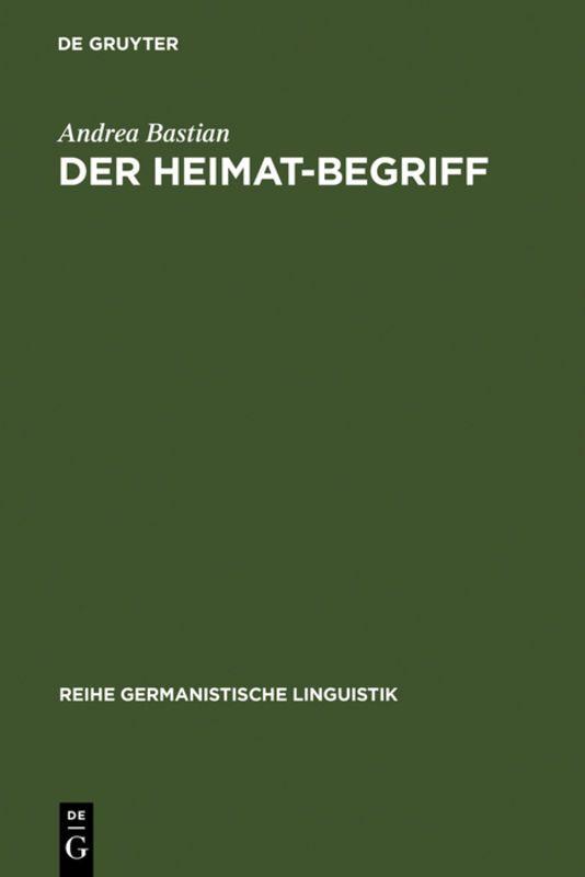 Vorderes Coverbild Der Heimat-Begriff