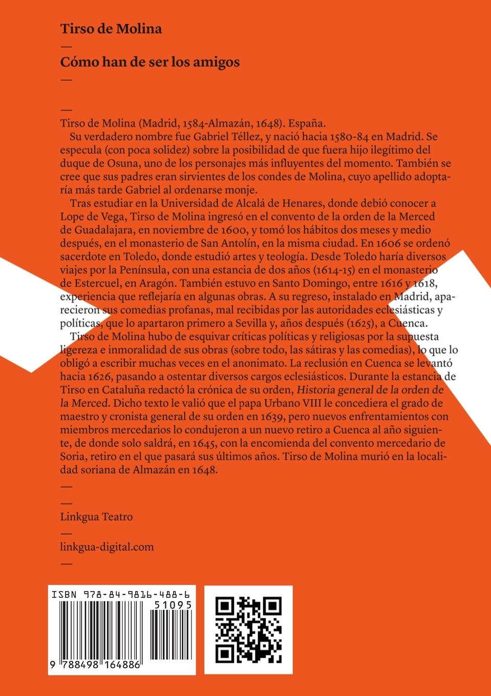 Rückseitencover Cómo han de ser los amigos