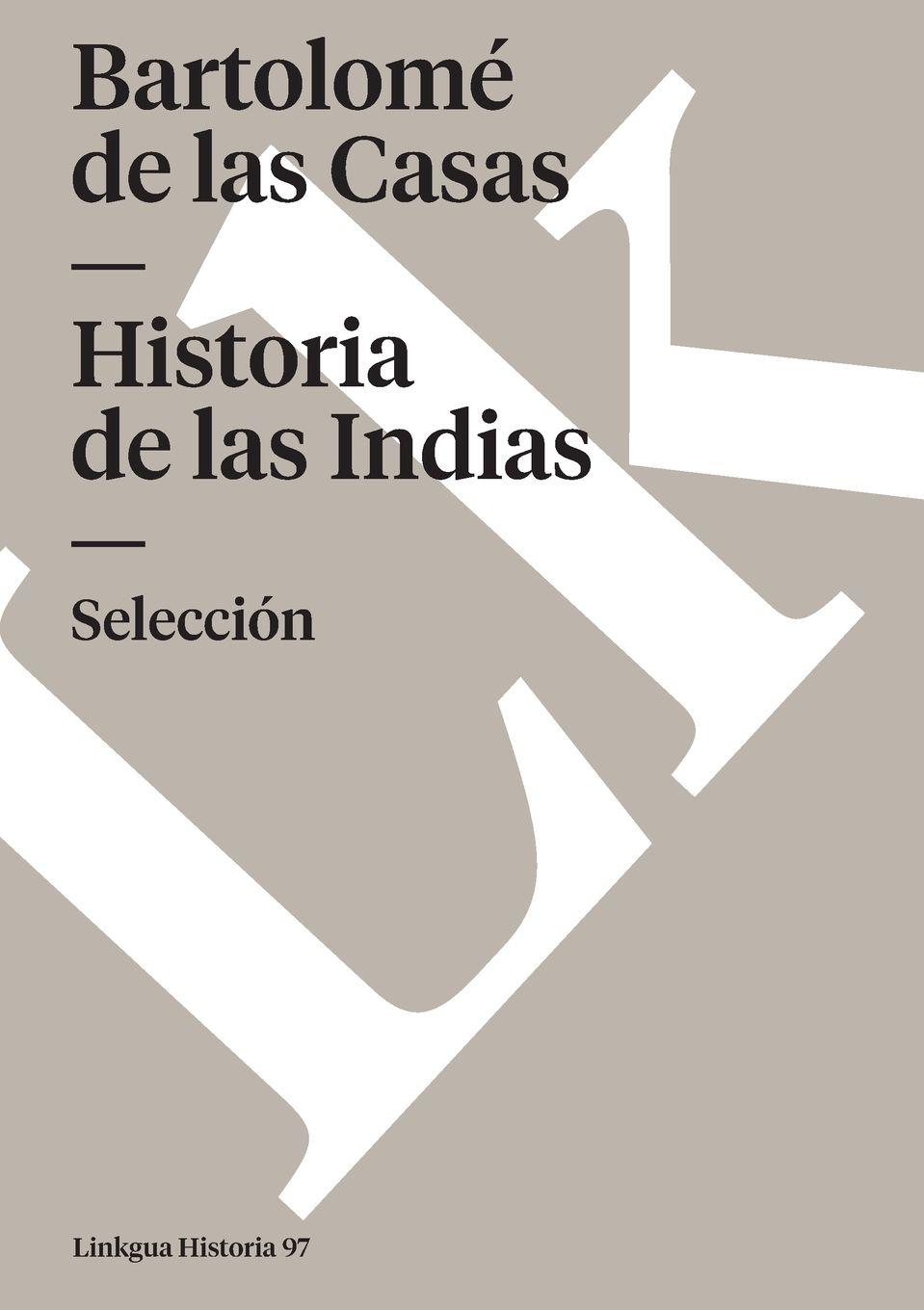 Vorderes Coverbild Historia de las Indias