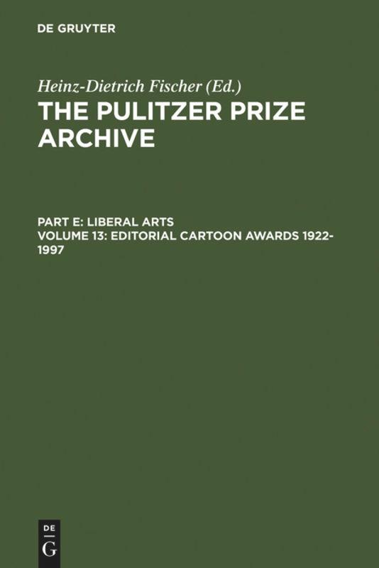 Vorderes Coverbild Editorial Cartoon Awards 1922-1997