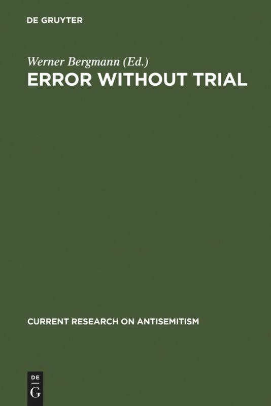 Vorderes Coverbild Error Without Trial